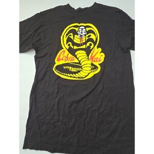 Cobra Kai T-Shirt Mens Black Graphic‎ Tee Karate Kid Netflix TV Show